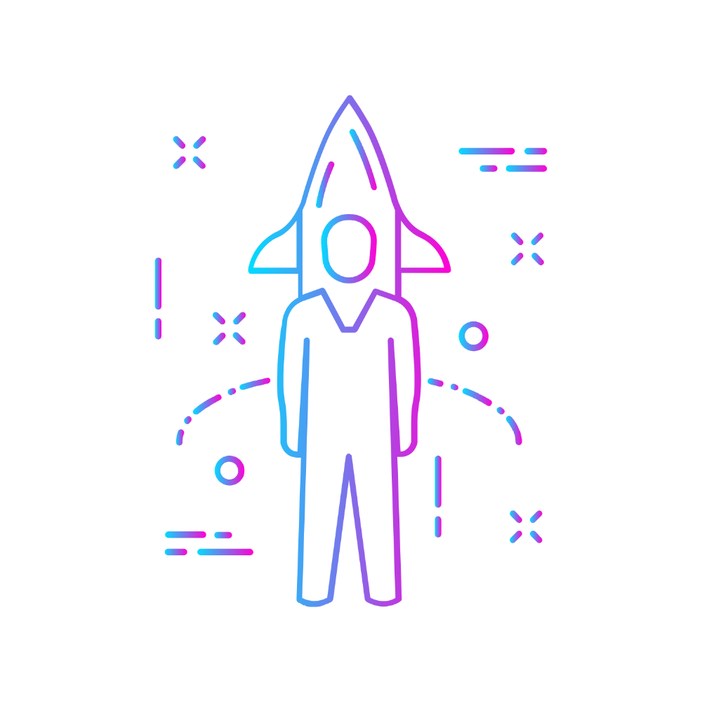 Rocket launch illustration